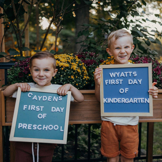 12x12 Navy Blue Magnetic Chalkboard