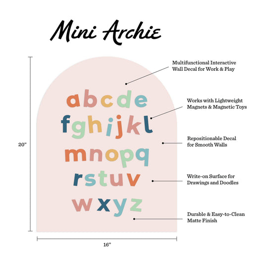 Blush Mini Arch Magnetic Wall Decal