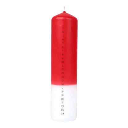 Santa Advent Pillar Candle | Christmas Novelty Candle  - PREORDER - Ships by Oct 1st