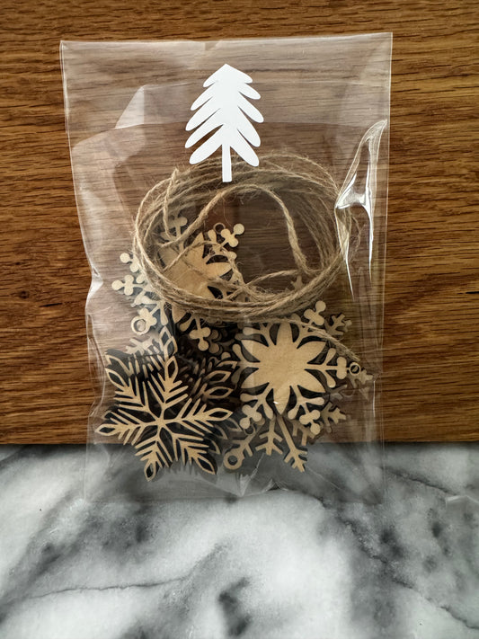 Mini Snowflakes - set of 15 - 2inch