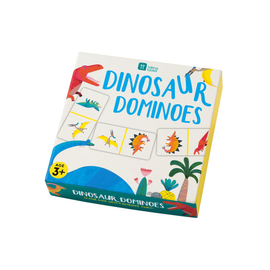 Stocking Stuffer - Party Dinosaur Dominoes Game for Kids