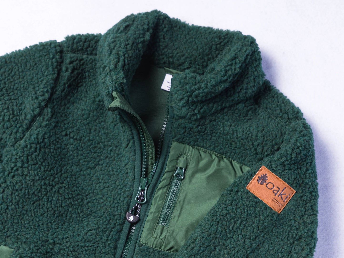 Oaki - Sherpa Fleece - Forest Green