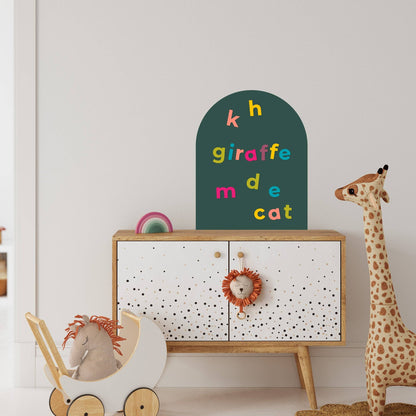 Green Mini Arch Magnetic Wall Decal