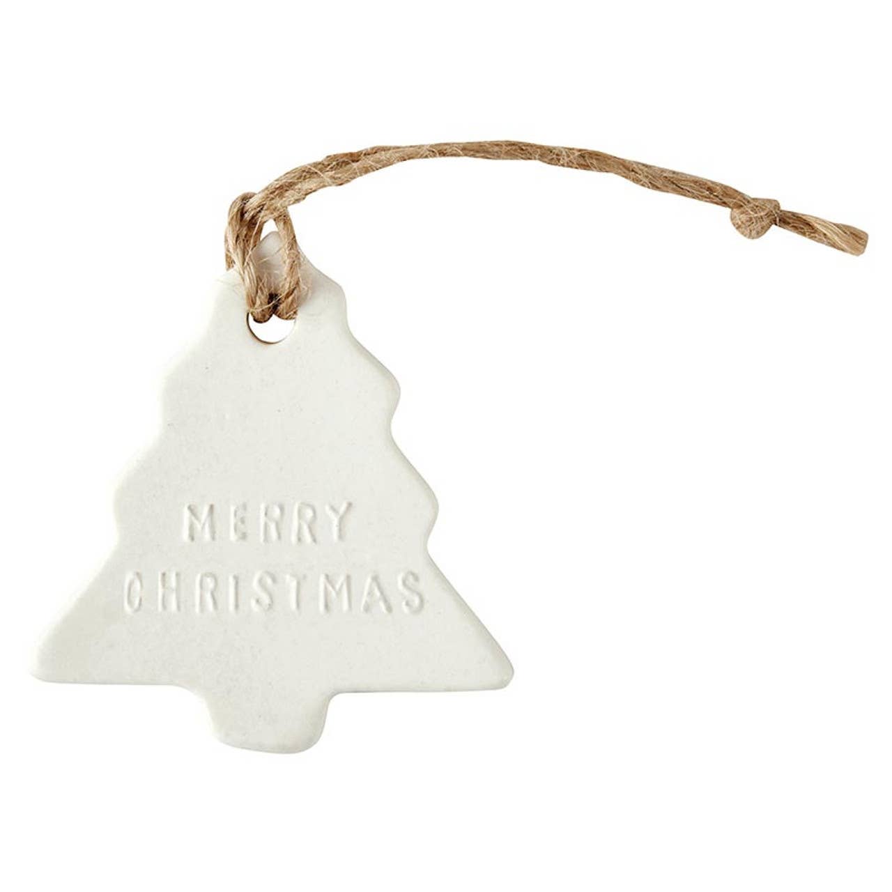 Ceramic Ornament - Tree - Merry Christmas