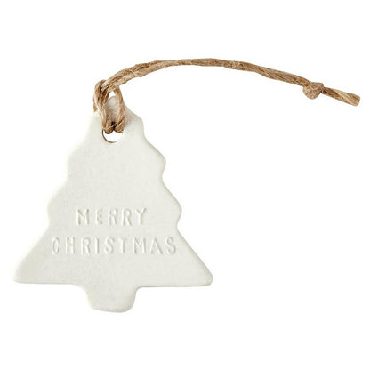 Ceramic Ornament - Tree - Merry Christmas