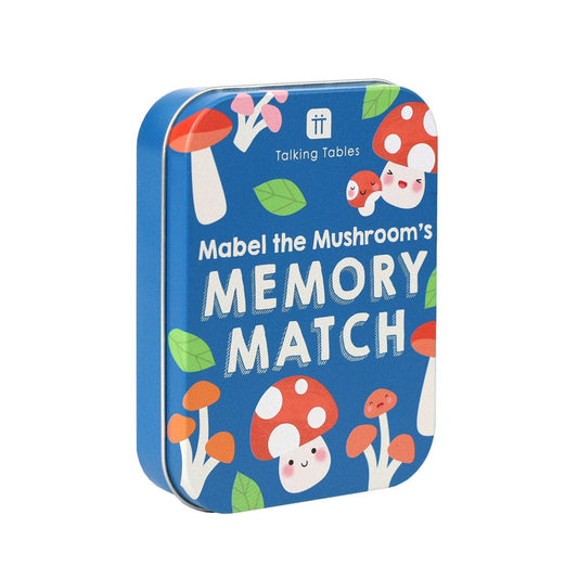 Stocking Stuffer - Mushroom Match Fun Tin | Kids Memory Game |