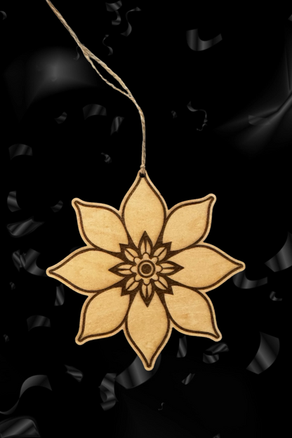 Poinsettia Christmas Ornament