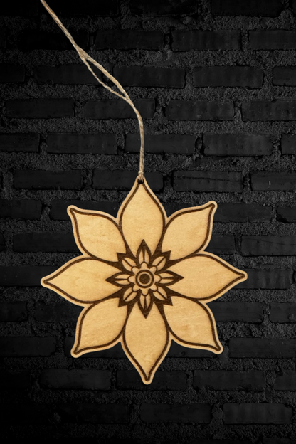 Poinsettia Christmas Ornament