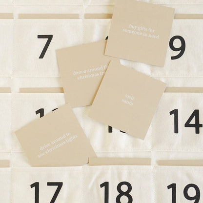Classic Cotton Advent Calendar + Countdown to Christmas Advent Cards