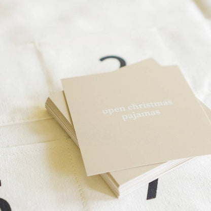 Classic Cotton Advent Calendar + Countdown to Christmas Advent Cards