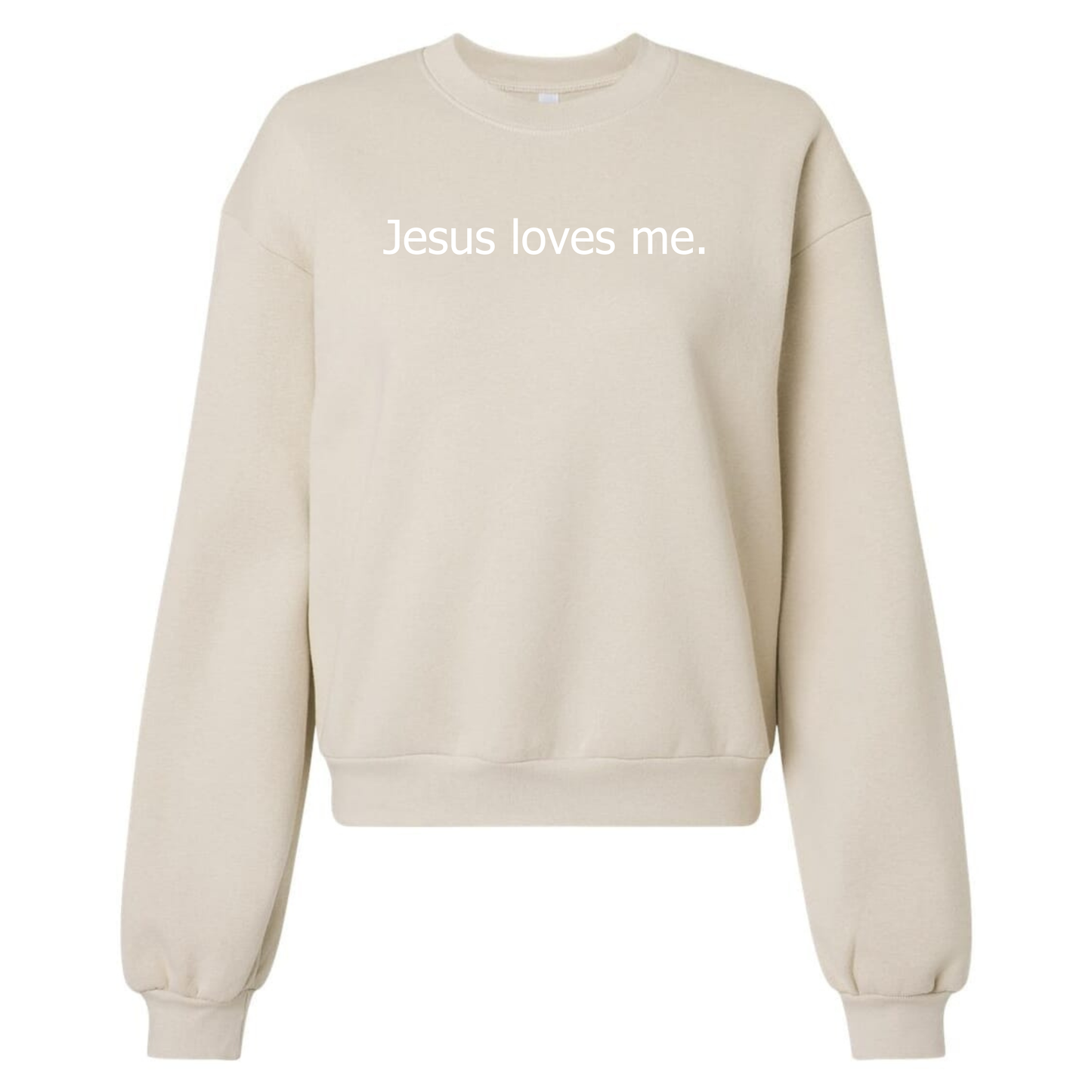 Jesus Loves Me. The Everyday Reminder Cropped Sweatshirt