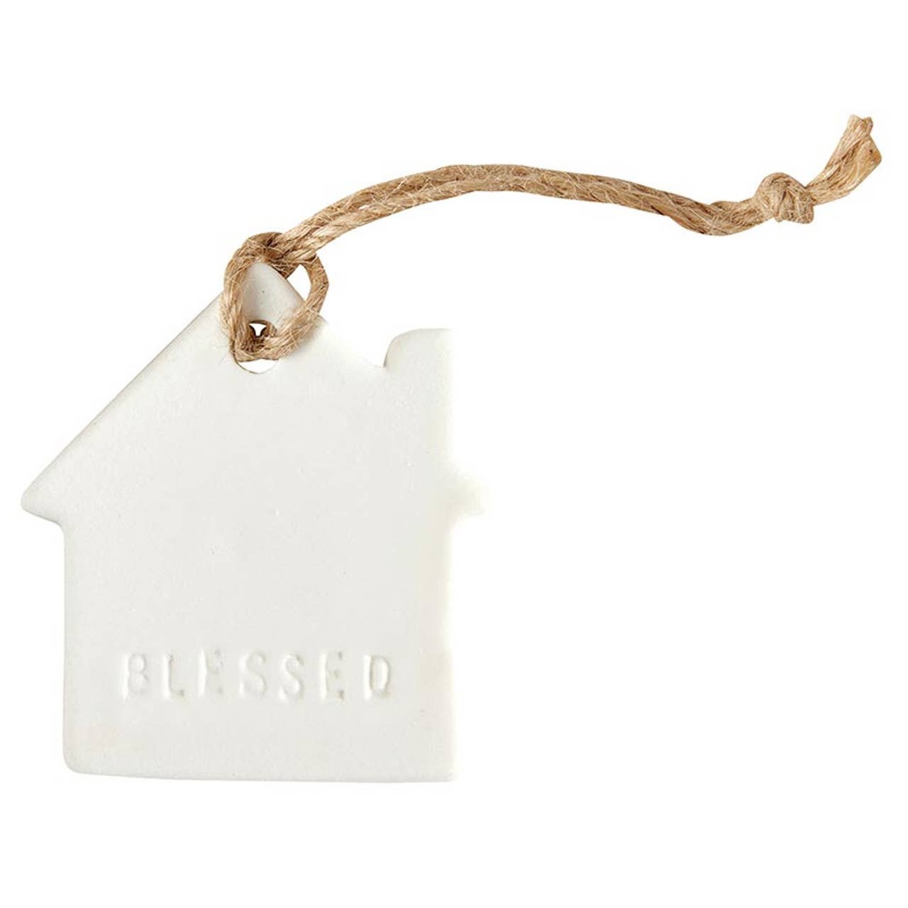 Ceramic Ornament - House - Blessed