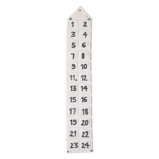 Felt Cream Advent Calendar - PREORDER - Ships by Oct 1st