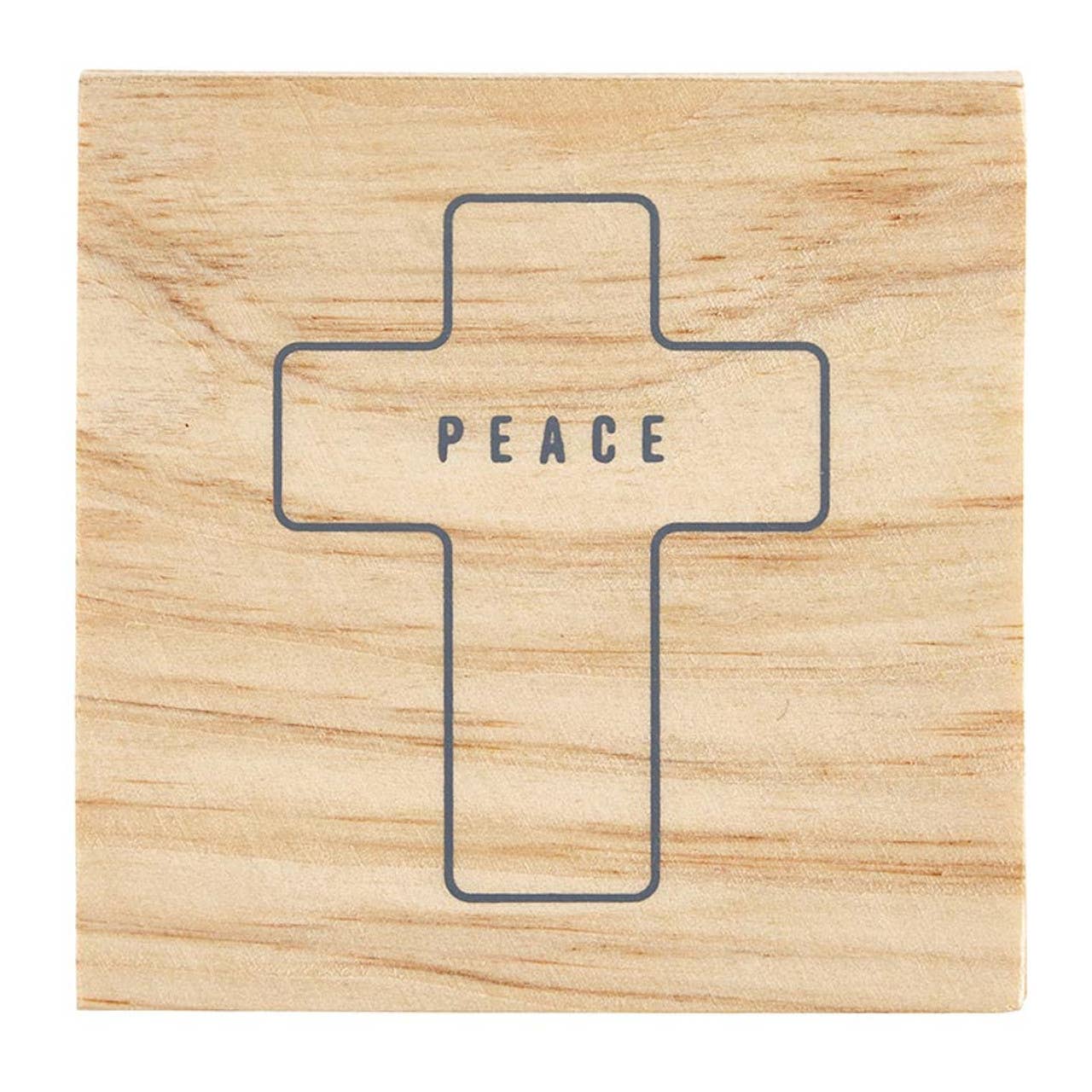 Ceramic Ornament - Cross - Peace