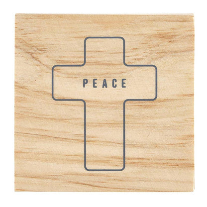 Ceramic Ornament - Cross - Peace