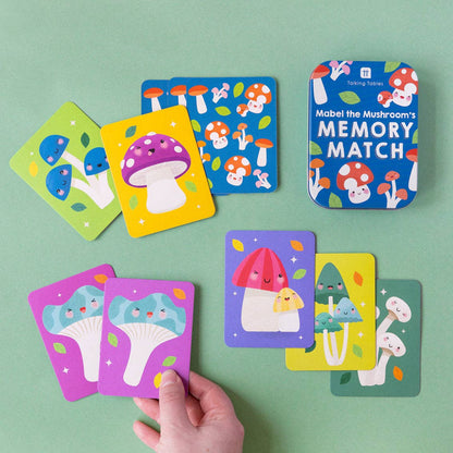 Stocking Stuffer - Mushroom Match Fun Tin | Kids Memory Game |