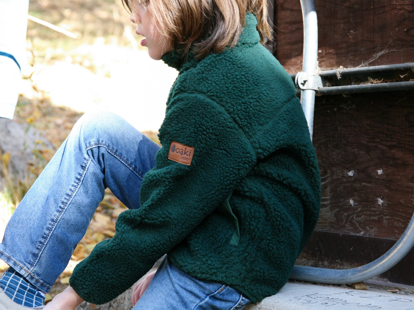 Oaki - Sherpa Fleece - Forest Green