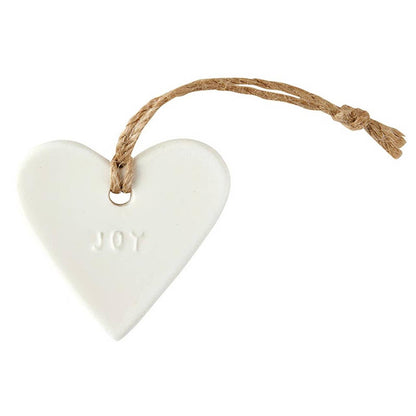 Ceramic Ornament - Heart - Joy