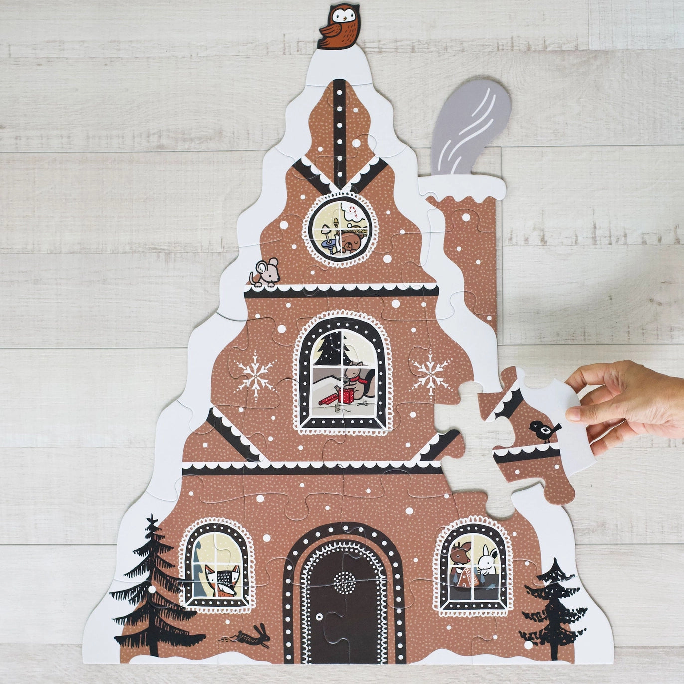 Gingerbread House Holiday - Christmas Floor Puzzle