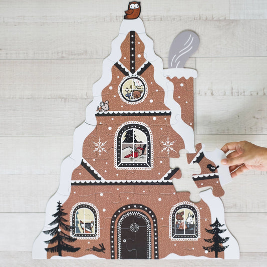 Gingerbread House Holiday - Christmas Floor Puzzle