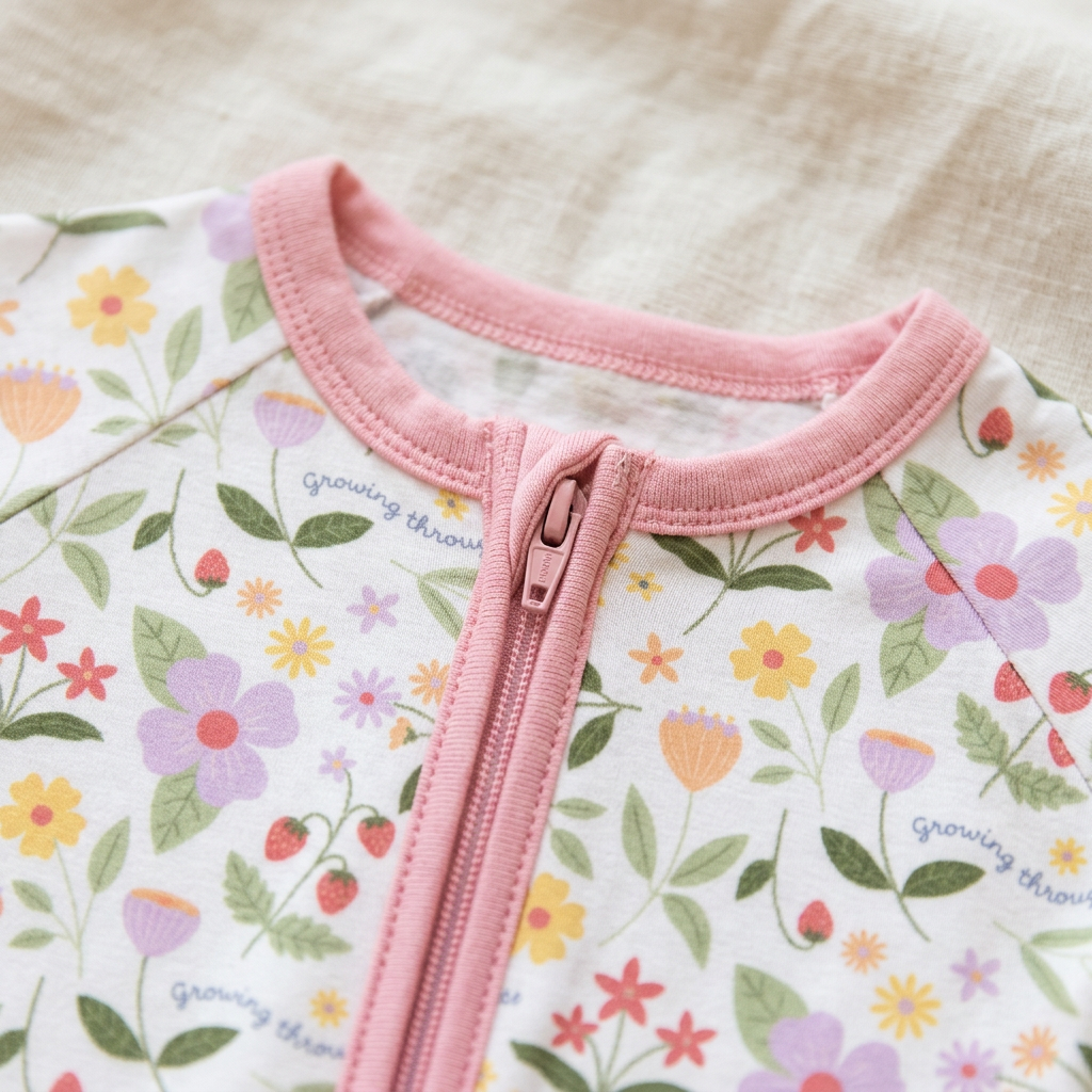 PREORDER - Growing Through Grace - heirloom garden floral - Convertible Bamboo Zippy